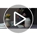 Modern White Ceramic Vase 9 Inch - Minimalist Home Decor for Flowers & Centerpieces