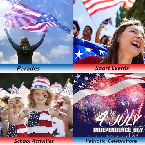 Miniling Patriotic Red White and Blue Body Glitter Gel - 4th of July Face and Hair Makeup