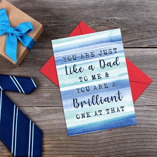 Funny Stepdad Birthday Card - 5x7 Premium Card for Bonus Dad