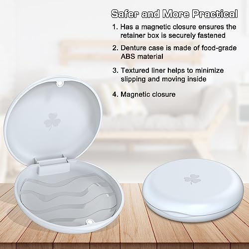 JJOVCE Orthodontic Mouthguard and Dental Retainer Case - White