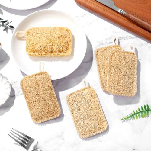 Natural Loofah Dish Washing Brush - Eco-Friendly Kitchen Scrubber