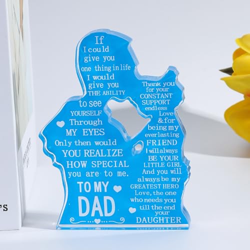 Personalized Acrylic Paperweight for Dad - Heartfelt Keepsake Gift