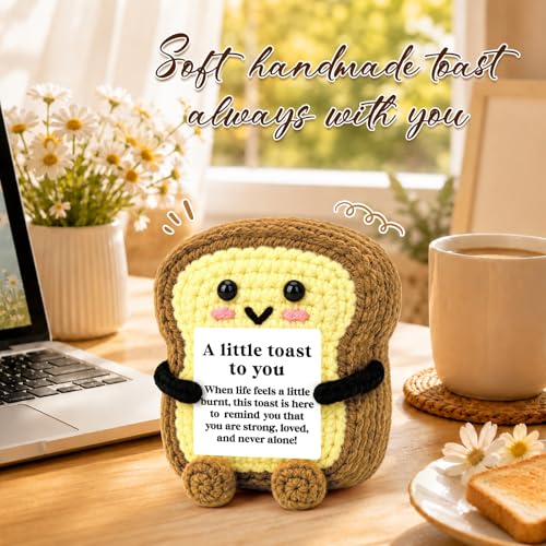 Inspirational Mini Handmade Crochet Toast - A Little Toast to You