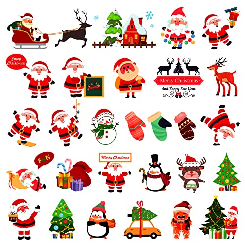 Awinmay Christmas Temporary Tattoos for Kids - 240 Pcs Party Favors
