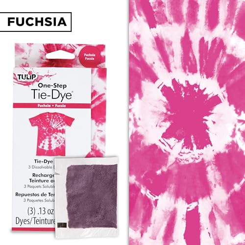 Tulip One-Step Tie-Dye Kit Refill Pack - Fuchsia Dye (3 Pack)