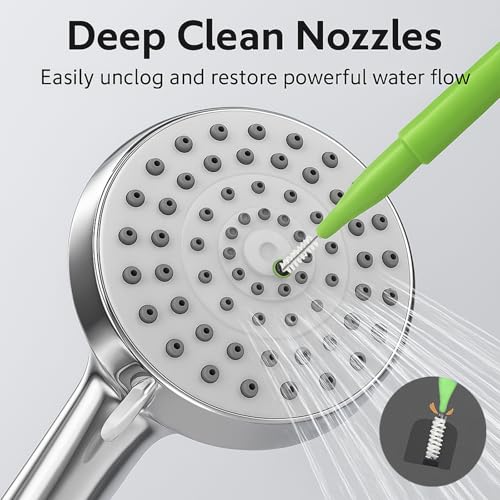 Multicolor Shower Head Cleaning Brushes Set - 35PCS Nozzle Clog Remover with Storage Case