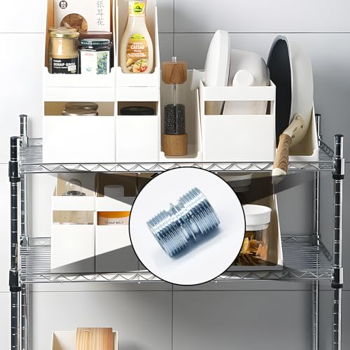 8-Pack Metal Rack Connectors for 18mm Wire Shelving