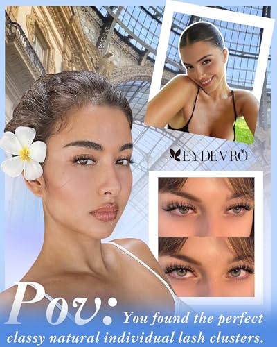 EYDEVRO Spider Lash Clusters Wispy DIY Eyelash Extensions DD Curl 10-14mm