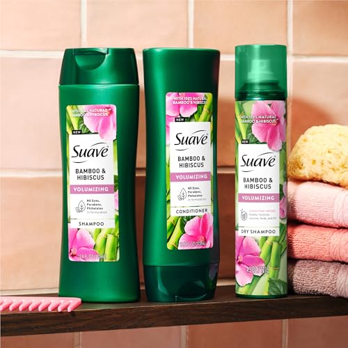 Suave Bamboo & Hibiscus Volumizing Conditioner for Fine Hair 12.6 oz