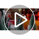 Mini Christmas Tree Topper Star - Silver Glitter Decoration, 1.77 Inch
