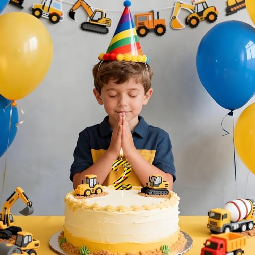 Construction Truck Number 2 Birthday Candle - Cake Topper