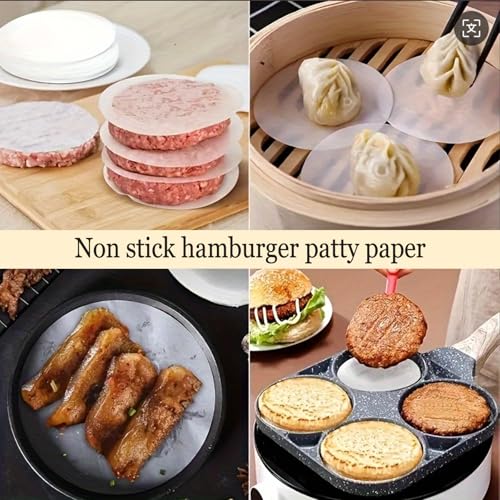 100 Pcs Unbleached Wax Paper Sheets for Baking & Cooking