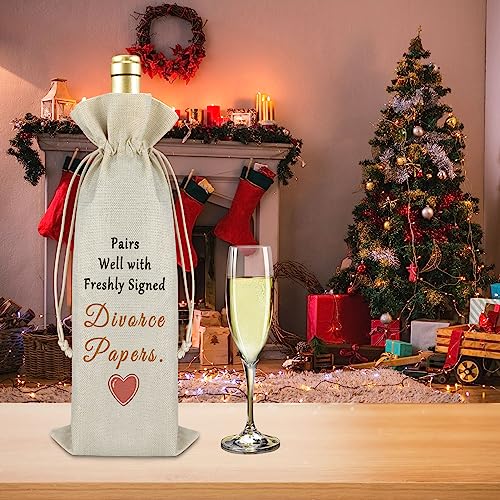Inspirational Divorce Wine Bag - New Beginning Gift for Men & Women