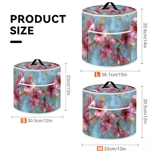 Pressure Cooker Dust Cover with Storage Pockets for 3 to 8 Quart Appliances