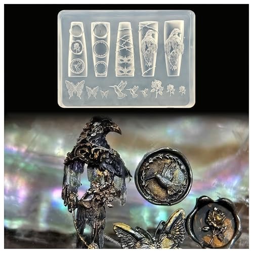 3D Crow Silicone Nail Art Mold for Gel and Resin Designs