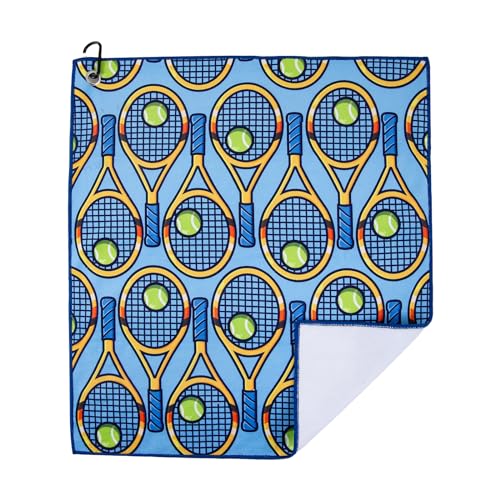 CEMGYIUK Microfiber Tennis Towel with Carabiner Clip 15x17