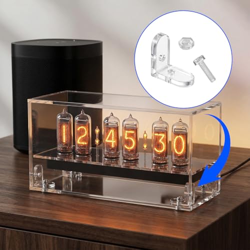 Ymapinc 20Pcs Clear Acrylic L Brackets for Shelves