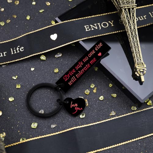 Drive Safe Keychain for Him | Unique Gift for Husband & Boyfriend