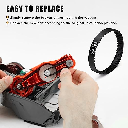 3PCS Soft Front Brush Belts for Shark AZ1002, AZ1000, AX950, AX951 Vacuum