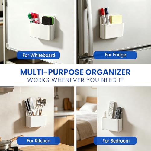White Magnetic Toothbrush Holders - Travel Essentials for Cruise