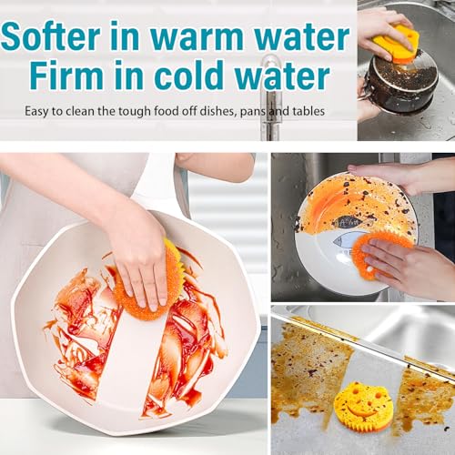 5 Pack Temperature Controlled Dual-Sided Kitchen Sponges