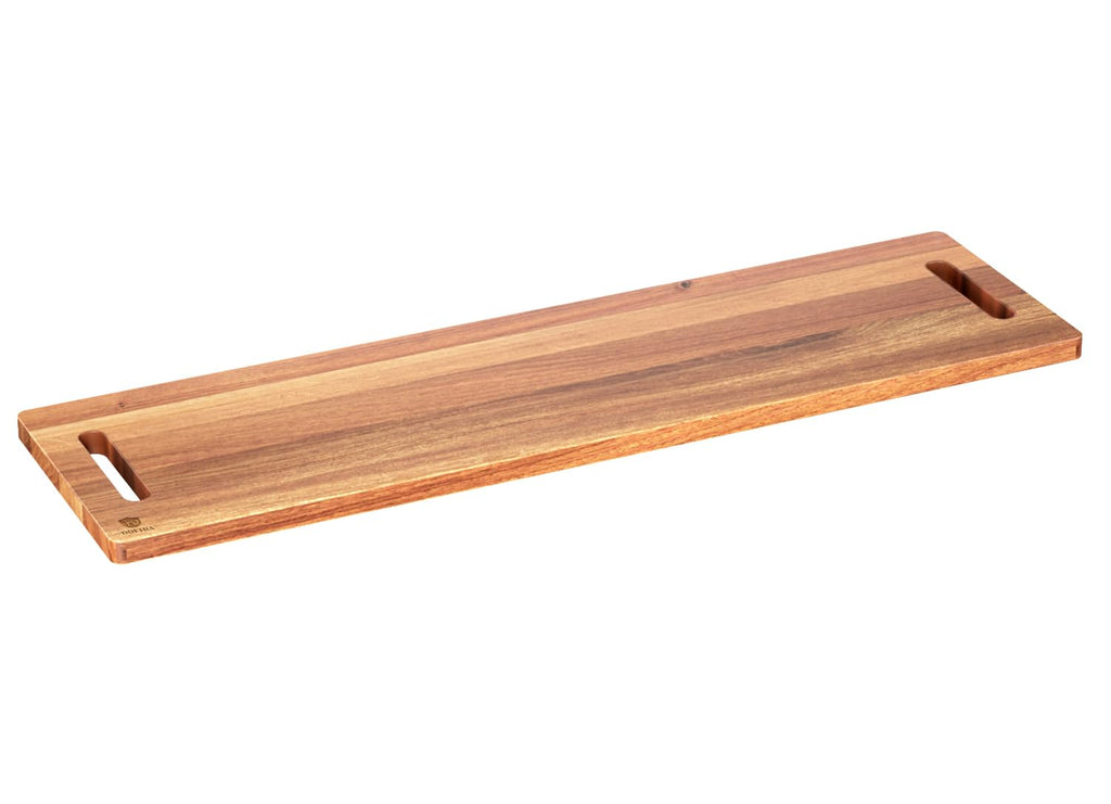 Dofira Large Charcuterie Board – Featuring Built-In Side Handles, 32" Acacia Wood Serving Board for Cheese, Meat & Appetizers – Extra Long Kitchen Platter for Gatherings, BBQ & Home Decor