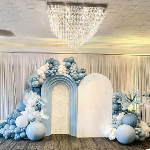 Dusty Blue Balloons Kit - 65 Pcs 12-Inch Light Blue Balloons
