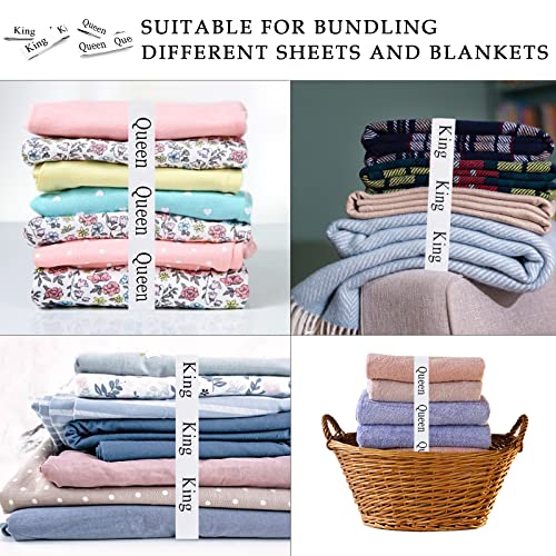 Siutaga Bed Sheet Organizer Bands - 6 Pcs for Linens & Towels