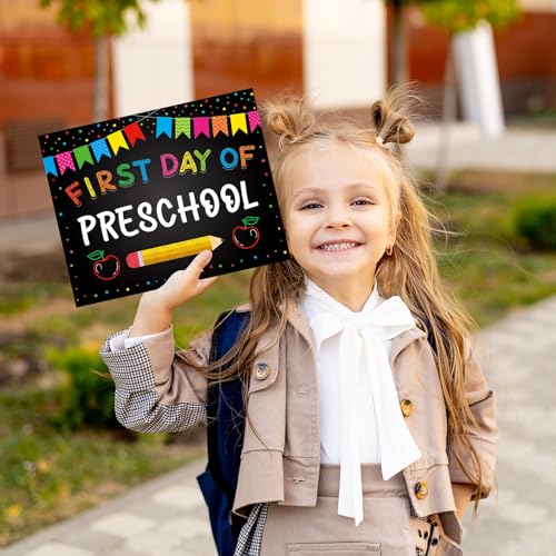 First and Last Day of School Photo Prop Sign - Double Sided, 10" x 8"