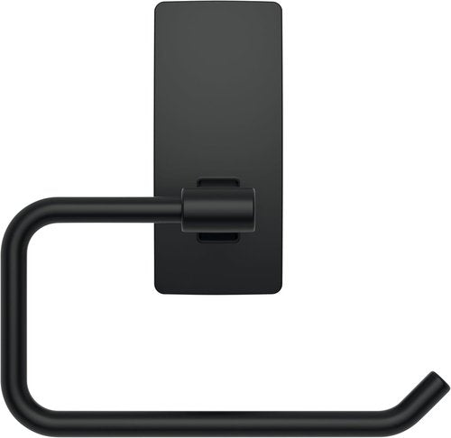 Command Toilet Paper Holder - Matte Black Design with Water Resistant Strips | Rust Resistant Bathroom Organizer