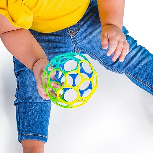 Bright Starts Oball Classic Easy-Grasp Infant Toy - Yellow/Green/Blue
