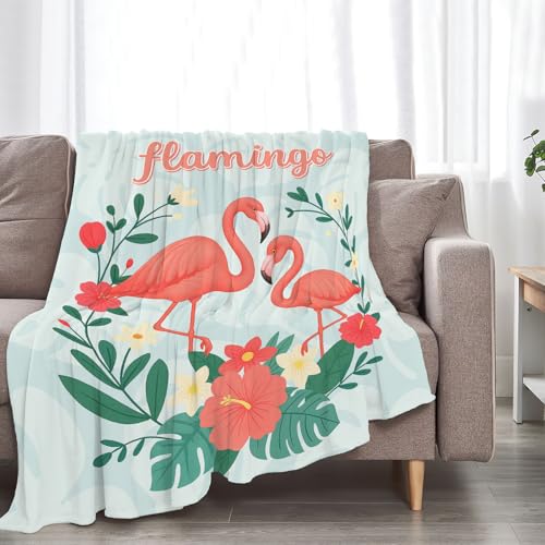 Nexlyth Flamingo Throw Blanket - Super Soft Fleece 50"x40"