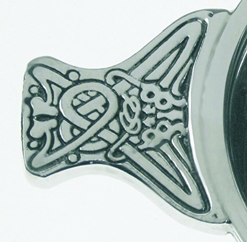 Wentworth Pewter - Celtic Circle Pewter Quaich Whisky Tasting Bowl Loving Cup Burns Night (Large)