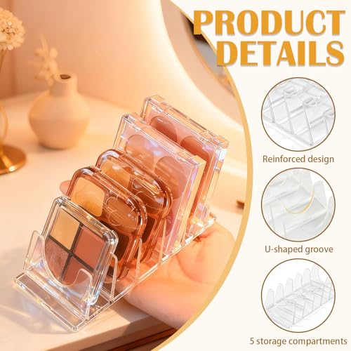 Makeup Organizer Set - 2 Slanted Eyeshadow Palette Holders