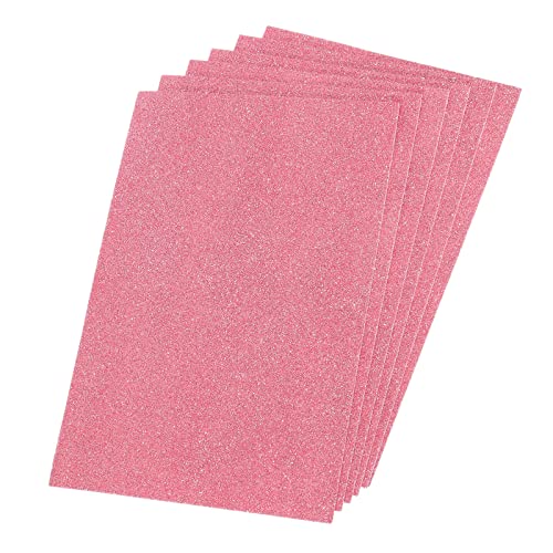 PATIKIL Pink Glitter Foam Sheets for DIY Crafts - Pack of 5