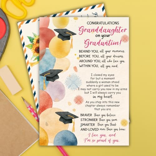 Graduation Card for Granddaughter - Proud of You 2026