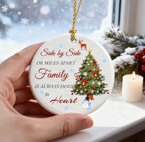 2025 Personalized Family Christmas Ornament - Ceramic Tree Decor