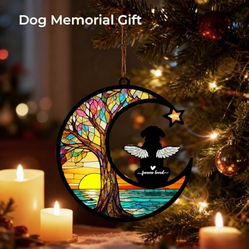 Personalized Dog Memorial Suncatcher - DIY Pet Loss Sympathy Gift