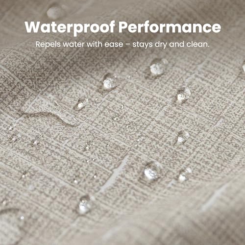 SLEEP ZONE Waterproof Shower Curtain 72x72 Inches Bathroom Decor Geometric Design