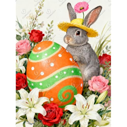 Gamteldot Easter Egg Diamond Painting Kit for Adults - 5D Full Drill Art