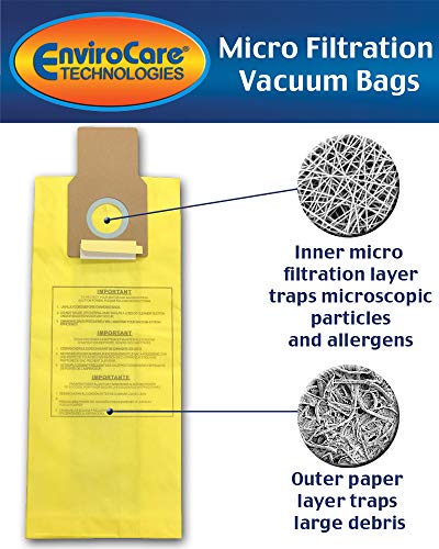 EnviroCare Micro Filtration Vacuum Bags for Kenmore & Panasonic - 3 Pack