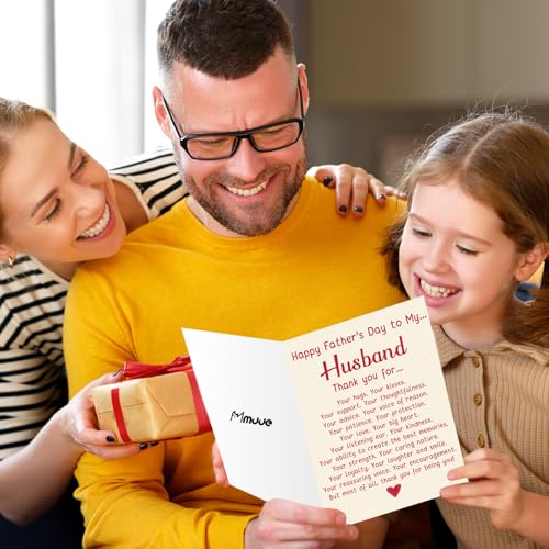 Sweet Father's Day Card for Husband - Unique Gift Idea