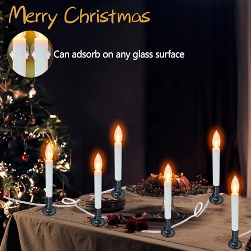 Pewter Base Electric Window Candle Lamp with Dusk to Dawn Sensor - 8 Pack Variation of Pewter Base Sensor