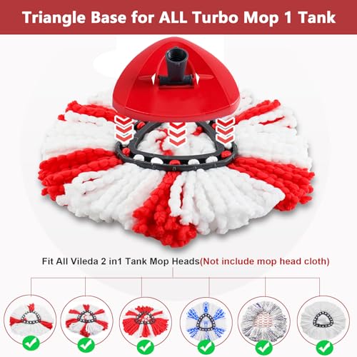 Spin Mop Base Replacement for Vileda/Cedar EasyWring 1 Tank System - 1 Base