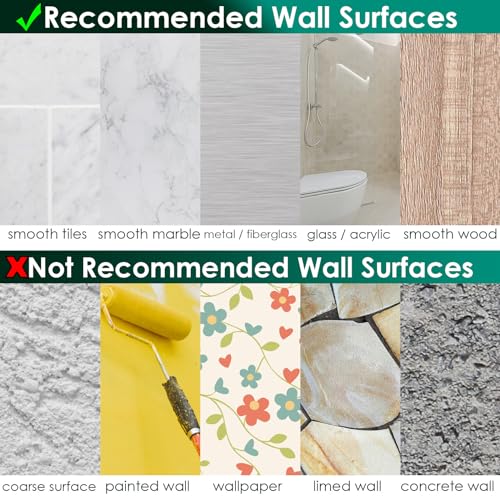 Shower Caddy Adhesive Replacement Stickers - Transparent, 6 Packs