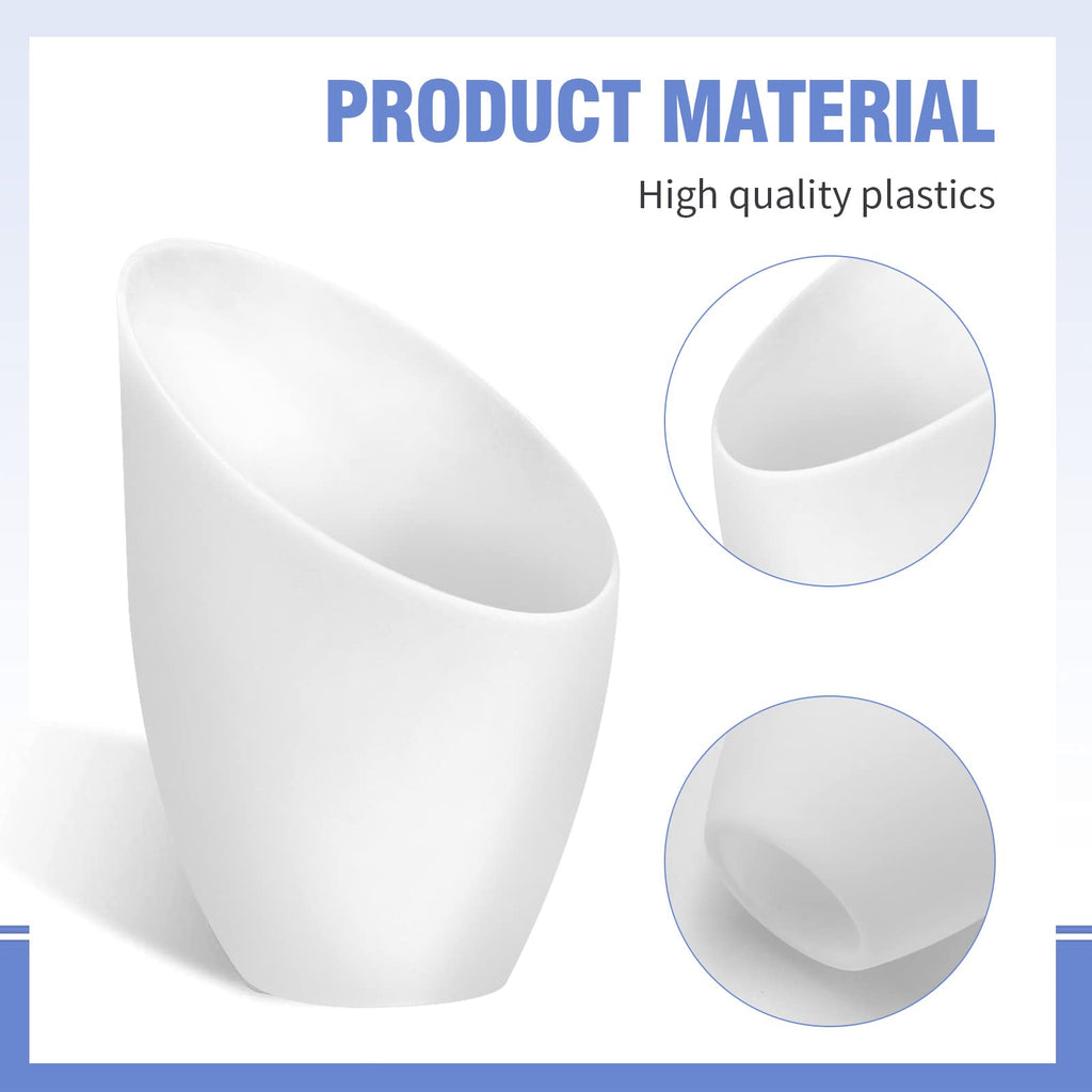 ZUDKSUY 5 pcs E26 Plastic Horseshoe Lampshades, White PE Lamp Shade with 42mm (1.65") Hole for Table Lamps & Pendant Lights Cover Replacement