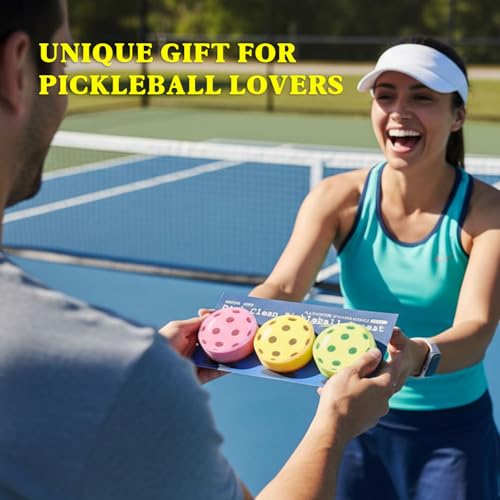Pink Pickleball Cleaning Sponges - 3pcs Colorful Kitchen Sponges
