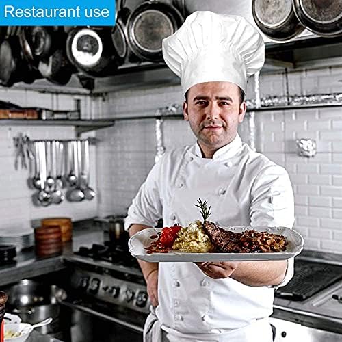 Adult Adjustable Chef Hat - Premium Elastic Kitchen Cap