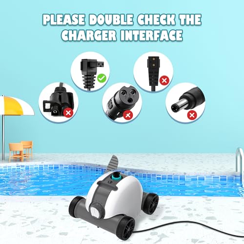 12.6V 2-Prong AC/DC Adapter Compatible with AIPER Seagull 1000