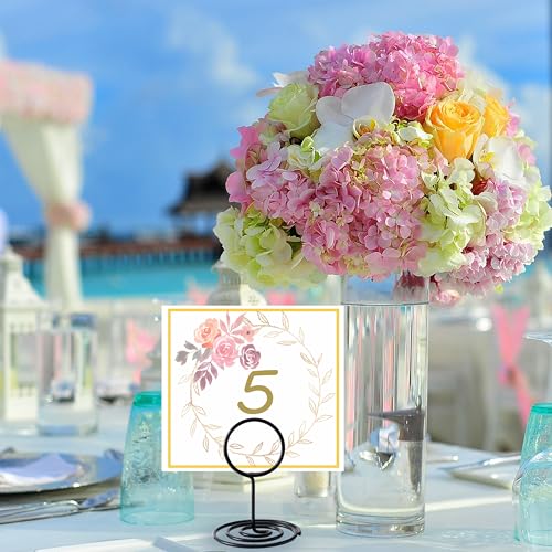 26PCS Black Table Number Holders - 2-Inch Metal Place Card Stand